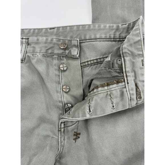 Ksubi Chitch Deep Forest Green Slim Fit Mens Jeans Cotton Blend Decorative Back - Picture 9 of 16